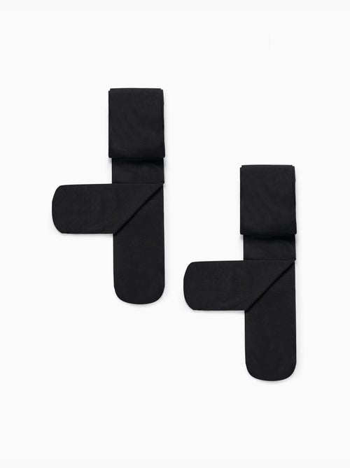 Lot de 2 Collants en Microfibre 40 Den - Kiabi