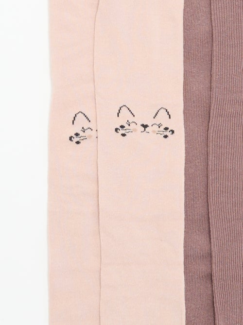Lot de 2 collants fantaisie - Kiabi
