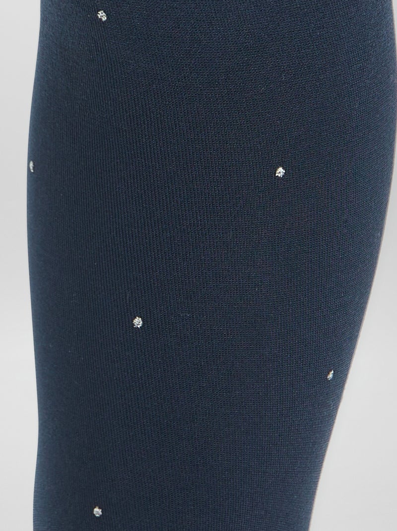 Lot de 2 collants légers fantaisie Blanc - Kiabi