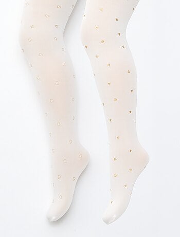 Lot de 2 collants légers imprimés