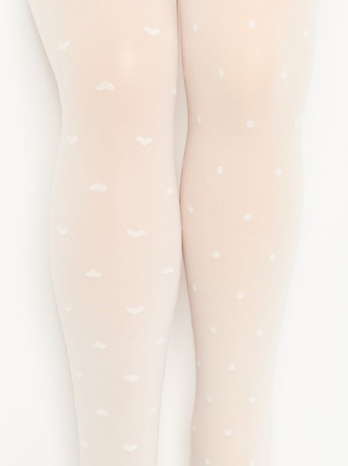 Lot de 2 collants légers imprimés - Kiabi Lot de 2 collants légers imprimés - Kiabi