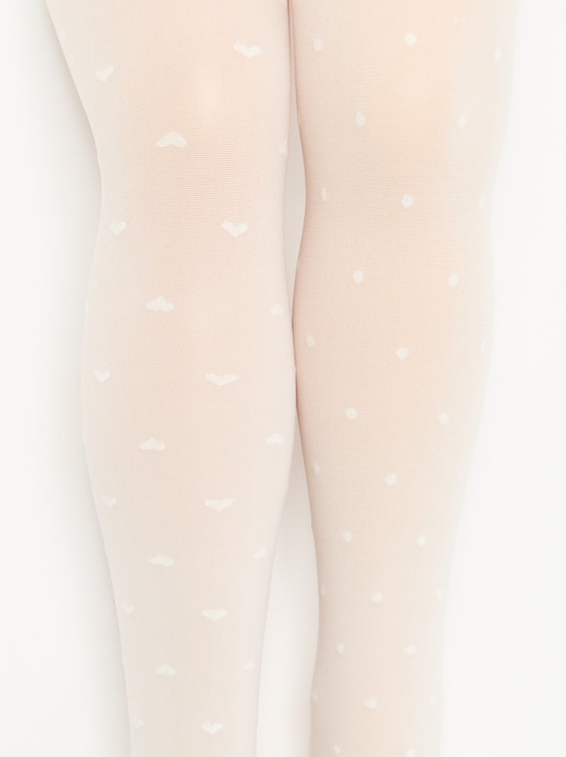 Lot de 2 collants légers imprimés Blanc - Kiabi