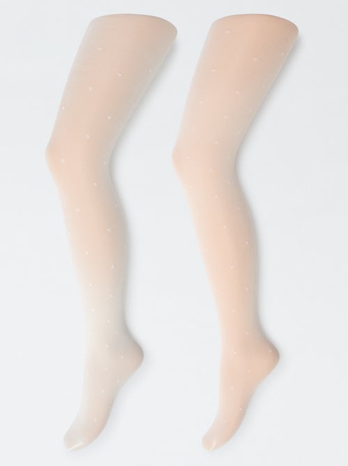Lot de 2 collants légers imprimés - Kiabi