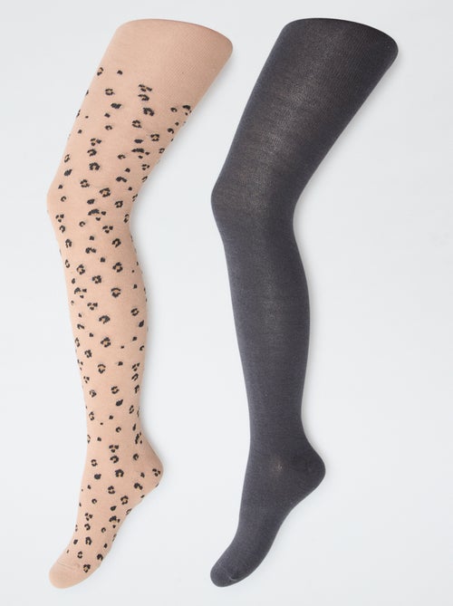 Lot de 2 collants 'leopard' - Kiabi