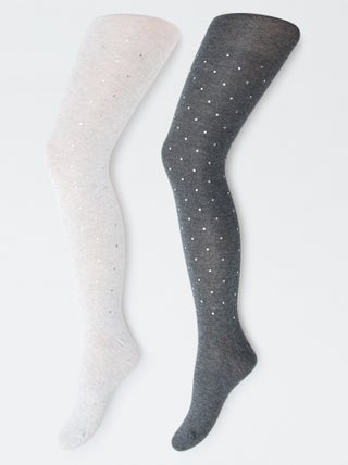 Lot de 2 collants 'neige'