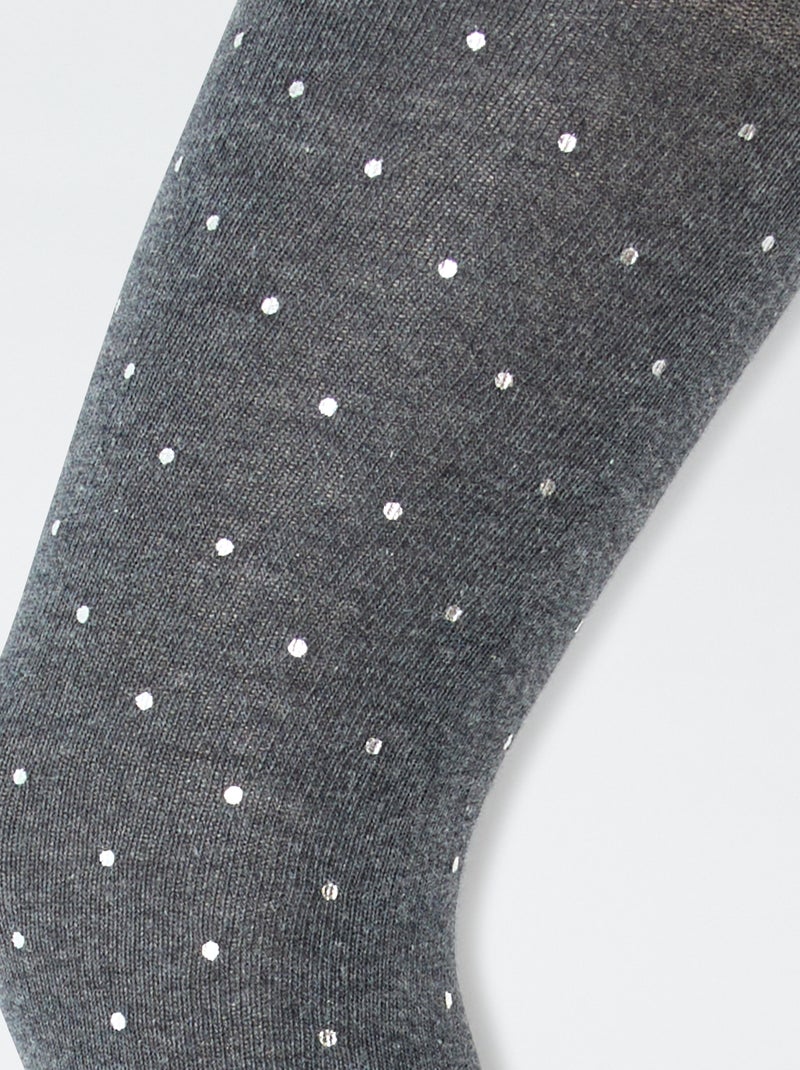 Lot de 2 collants 'neige' Gris - Kiabi