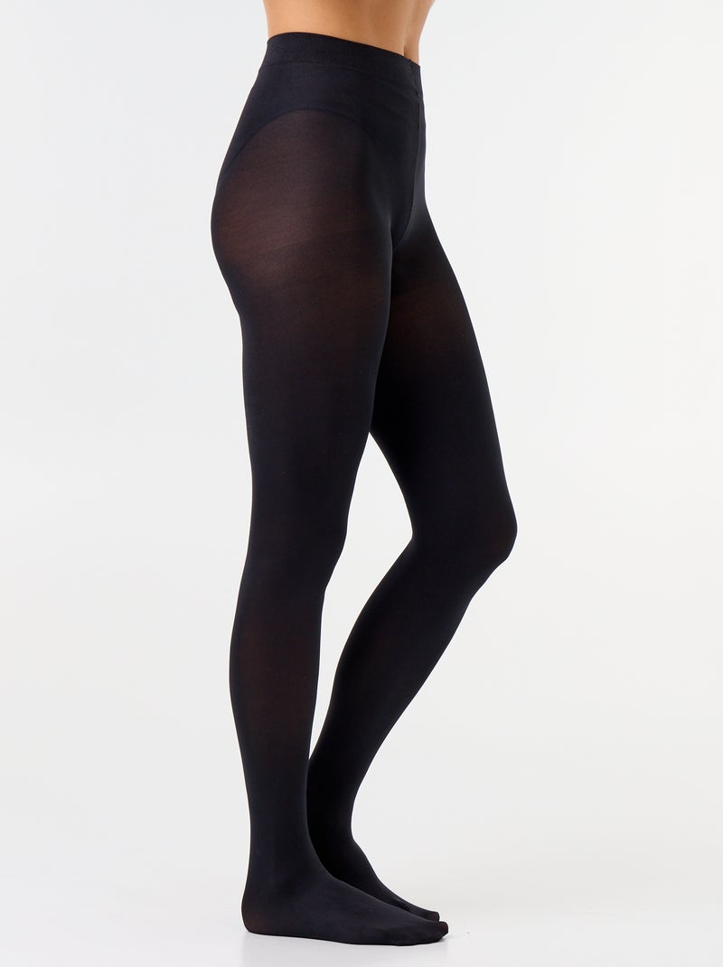 Lot de 2 collants noirs - 20 deniers Noir - Kiabi