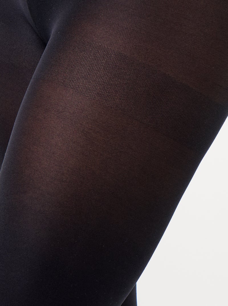 Lot de 2 collants noirs - 20 deniers Noir - Kiabi