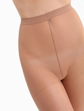 Lot de 2 collants transparents en voile et Lycra Ultra Resist