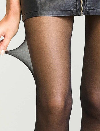 Lot de 2 collants transparents en voile et Lycra Ultra Resist