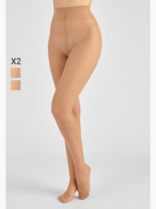 Lot de 2 collants voile, 20D - Damart - Kiabi