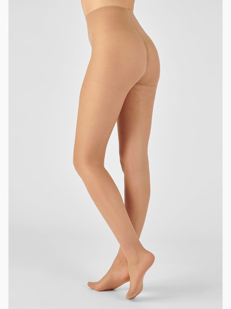 Lot de 2 collants voile, 20D - Damart Beige clair - Kiabi