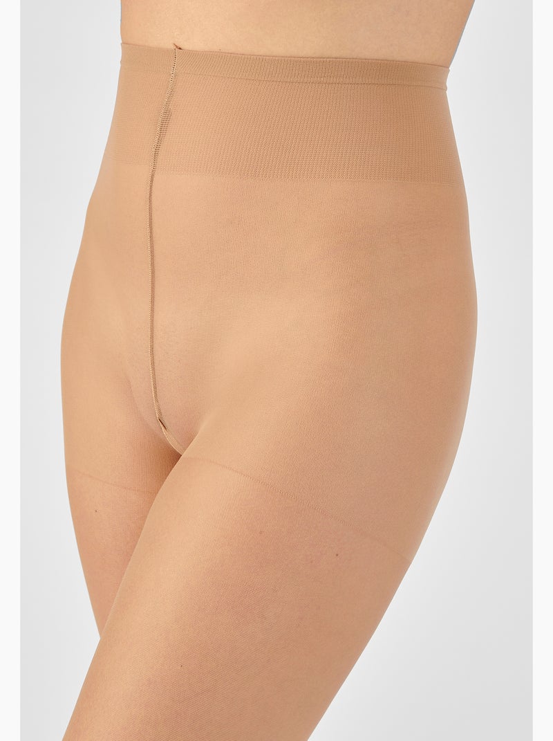 Lot de 2 collants voile, 20D - Damart Beige clair - Kiabi