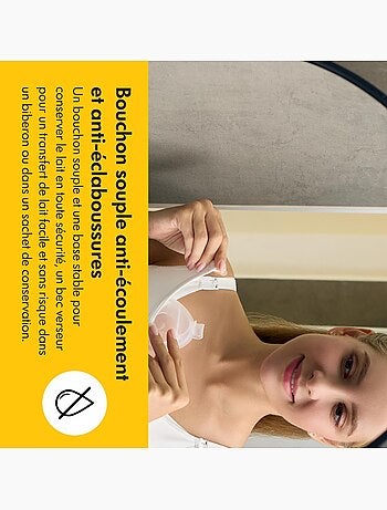 Lot de 2 Coupelles recueil lait maternel MEDELA - Coquilles d'Allaitement Discrètes en Silicone sans