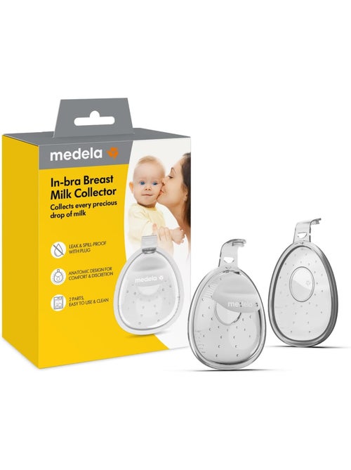 Lot de 2 coupelles recueil lait maternel medela - récupérateurs de lait maternels réutilisables - Kiabi Lot de 2 coupelles recueil lait maternel medela - récupérateurs de lait maternels réutilisables - Kiabi