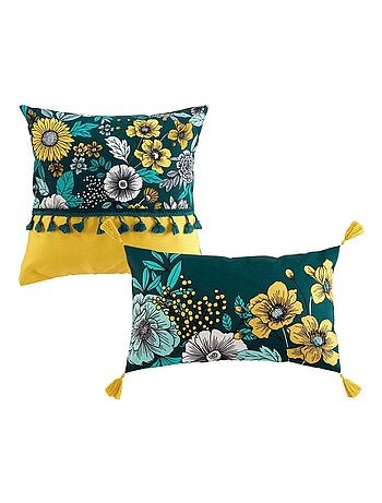 Lot de 2 coussins Bohoflora