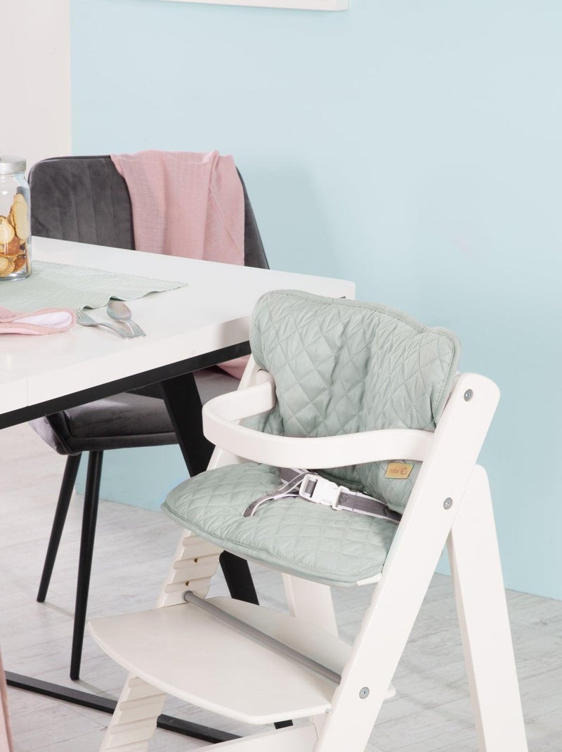 Lot de 2 coussins de chaise haute déperlants 'roba Style' ROBA Vert d'eau - Kiabi