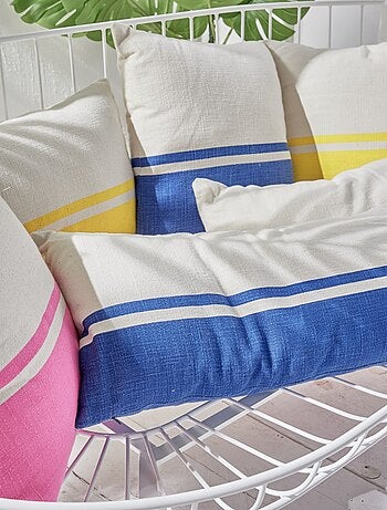Lot de 2 coussins déhoussables bicolores SUMMER