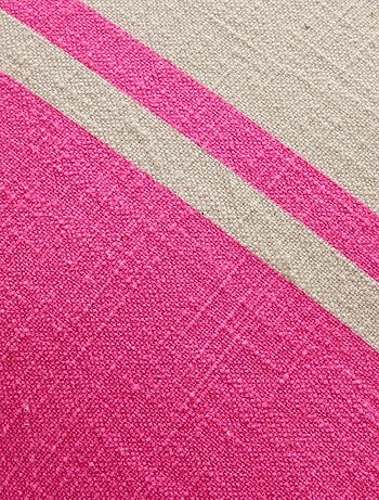 Lot de 2 coussins déhoussables bicolores SUMMER