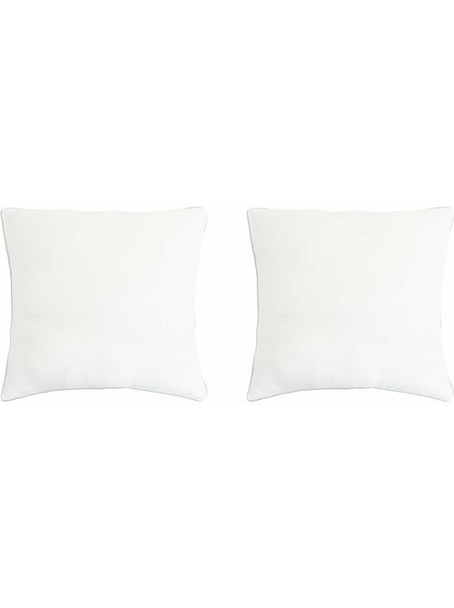 Lot de 2 coussins rectangulaires en fibres de bambou 30x50 cm - vidaxl - Kiabi