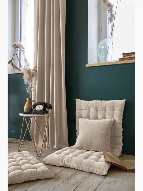 Lot de 2 Coussins Velours de Coton – Déhoussables avec zip – CÉSAR - Kiabi