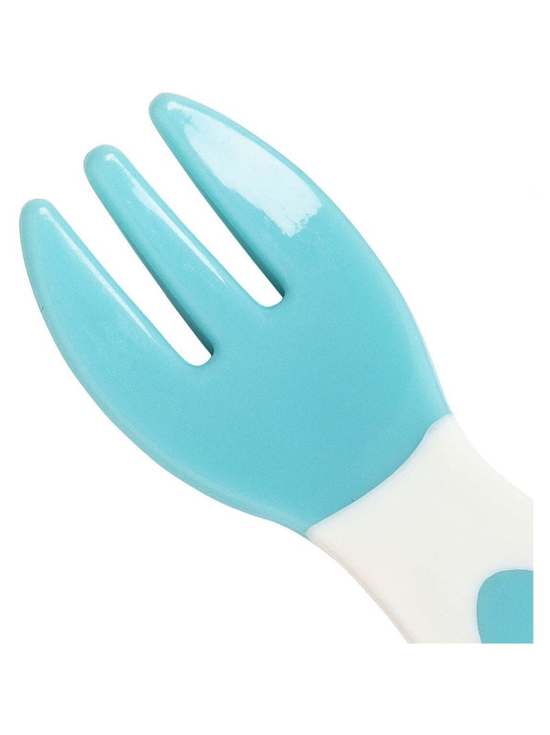 Lot de 2 couverts bébé ergonomiques 4 mois Bleu - Kiabi