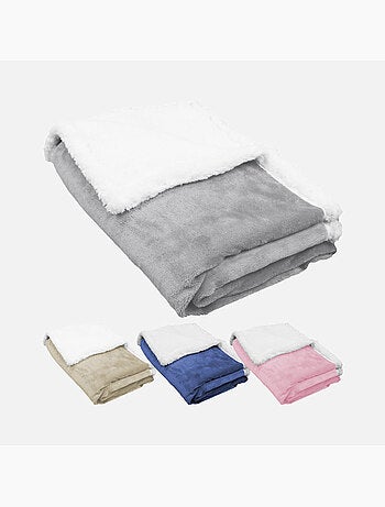 Lot de 2 couvertures, plaids polaires pour bébé en flanelle et sherpa ultra doux - Monsieur Bébé