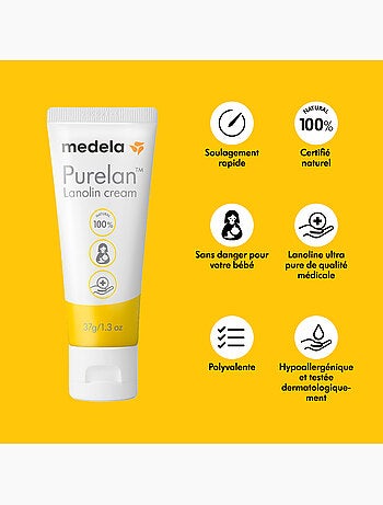 Lot de 2 Crème d'allaitement à la lanoline PureLan™ 37g - Soulage et hydrate