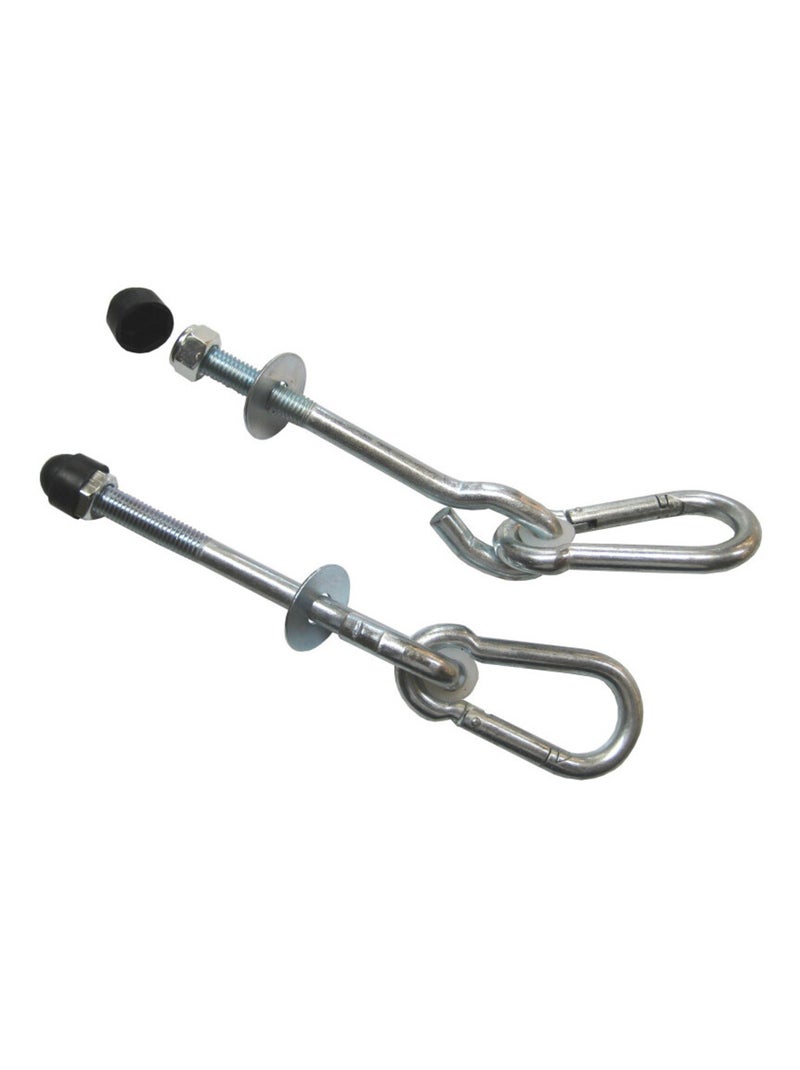 Lot de 2 crochets mousqueton en acier inoxydable N/A - Kiabi