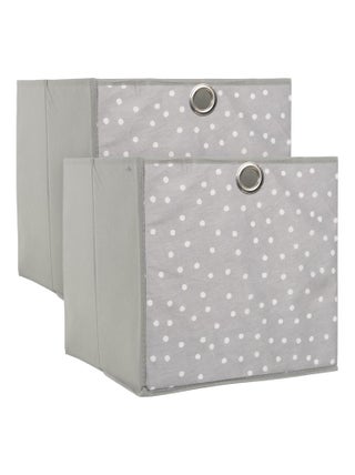 Lot de 2 cubes de rangement enfant
