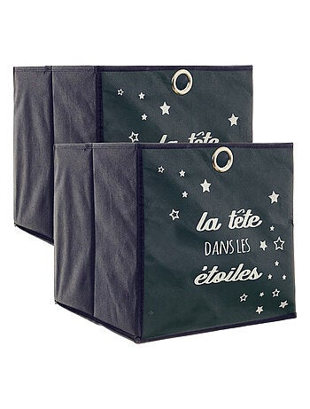 Lot de 2 cubes de rangement enfant