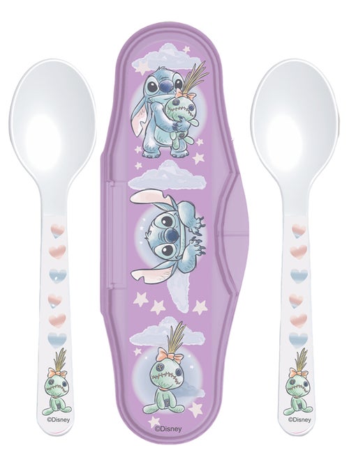 Lot de 2 cuillères avec boîte-Disney Stitch - Kiabi