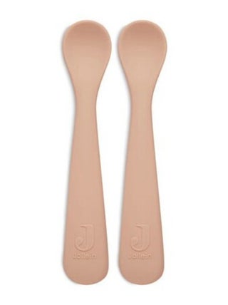 Lot de 2 cuillères en silicone Pale Pink