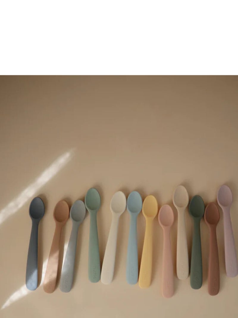 Lot de 2 cuillères silicone Beige/Rose - Kiabi