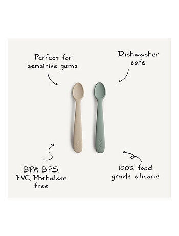 Lot de 2 cuillères silicone