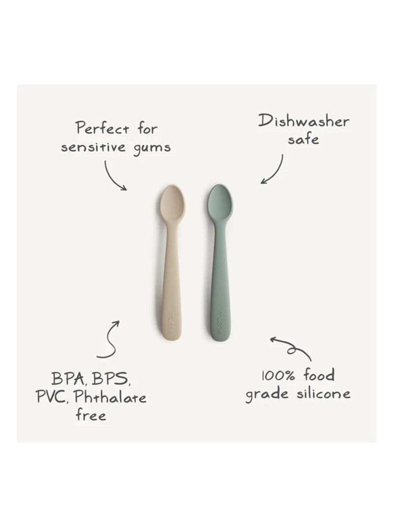 Lot de 2 cuillères silicone Rose - Kiabi