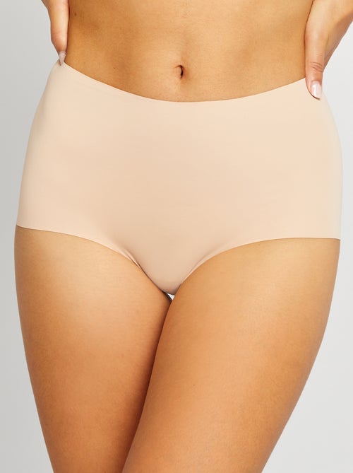 Lot de 2 culottes à taille haute invisible - Kiabi