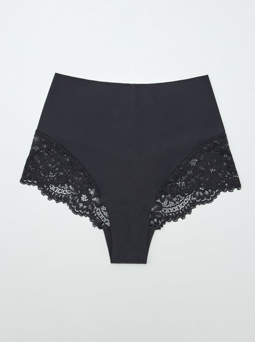 Lot de 2 culottes à taille haute - Kiabi