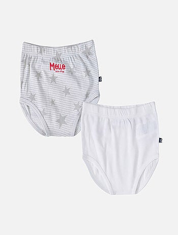 LOT DE 2 CULOTTES BEBE ENERSTINA