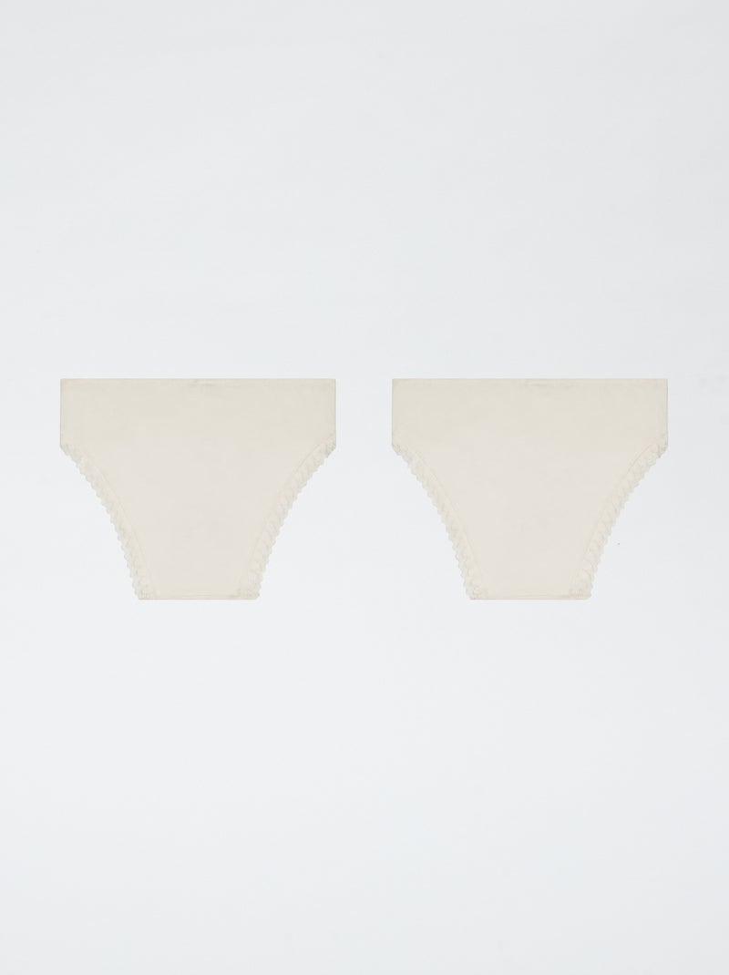 Lot de 2 culottes Beige - Kiabi