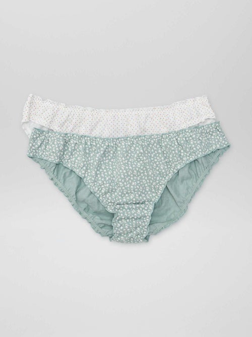 Lot de 2 culottes bloomer imprimées - Kiabi