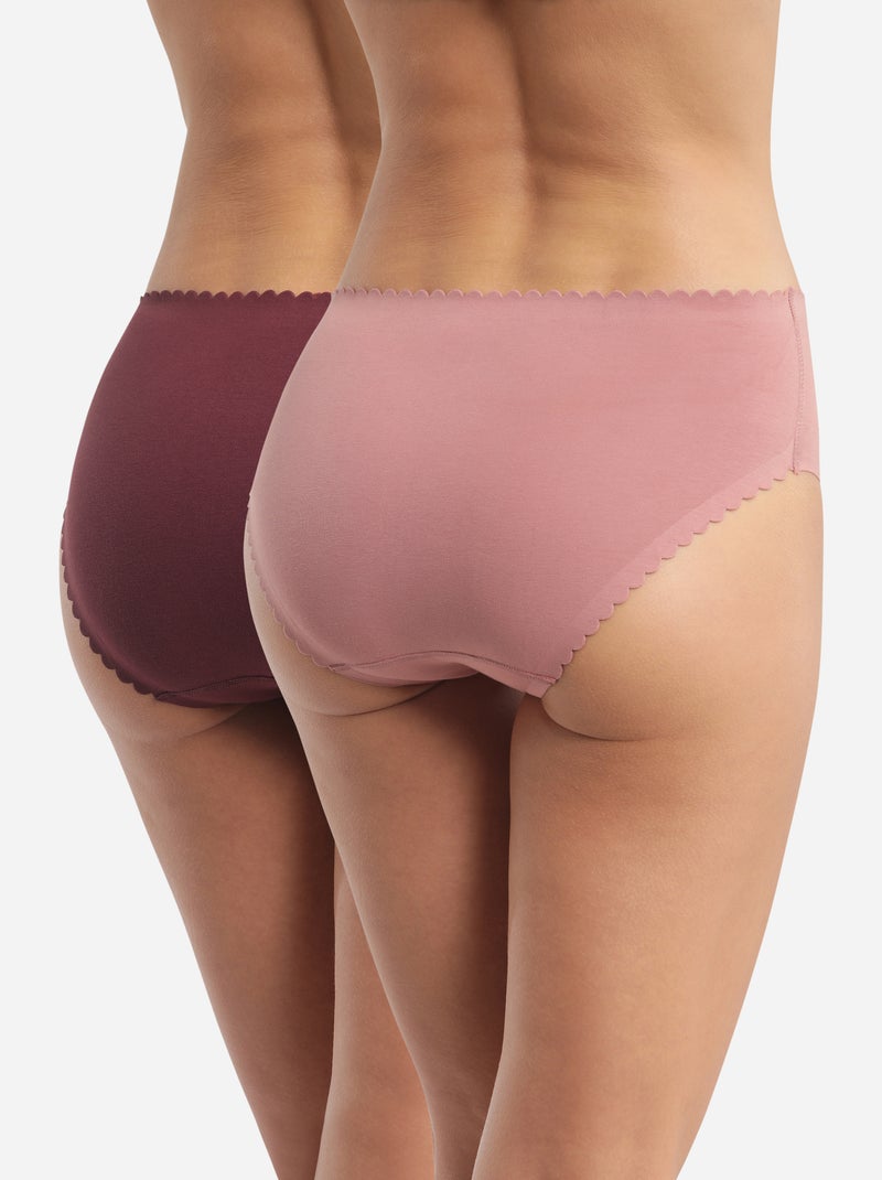 Lot de 2 Culottes Body Touch Easy Rose - Kiabi