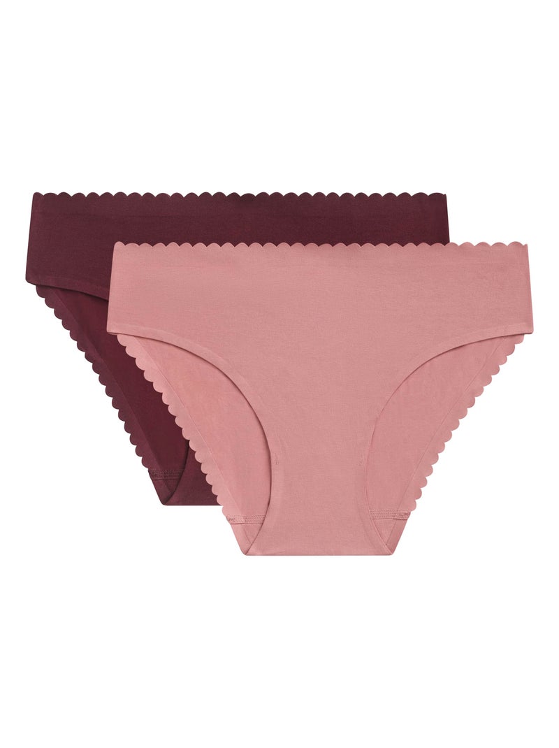 Lot de 2 Culottes Body Touch Easy Rose - Kiabi