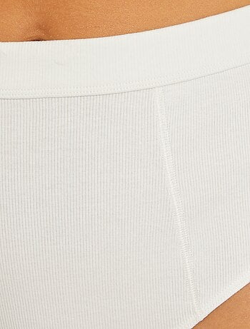 Lot de 2 culottes coton fines côtes