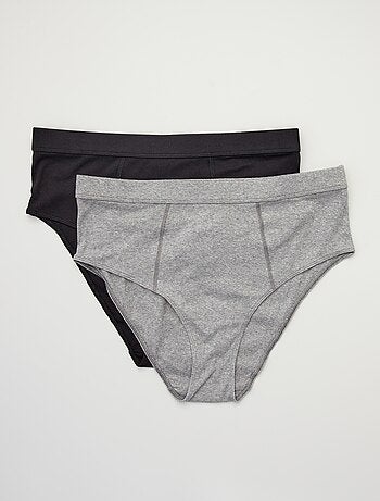 Lot de 2 culottes coton fines côtes