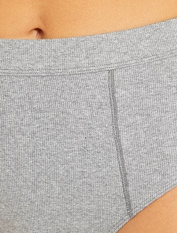 Lot de 2 culottes coton fines côtes