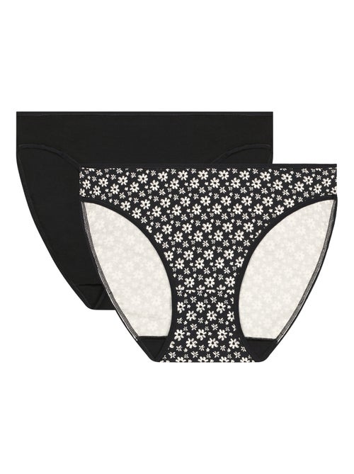 Lot de 2 culottes Coton Stretch - Kiabi