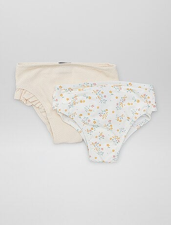 Lot de 2 culottes de bain à volants