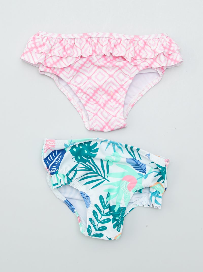 Lot de 2 culottes de bain Multicolore - Kiabi