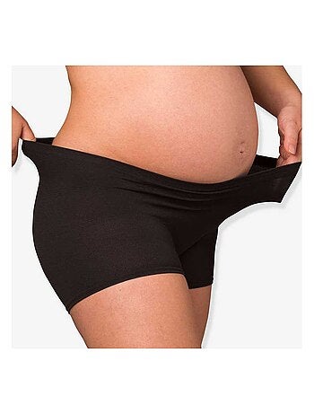 Lot de 2 culottes de grossesse et hospitalières Noir sans couture - Kiabi